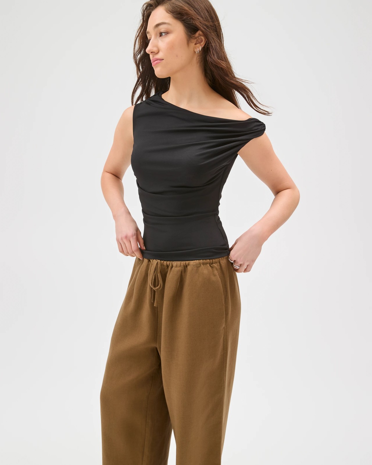Lily Loves Wide Leg Pants - Deep Moss 4 of 5