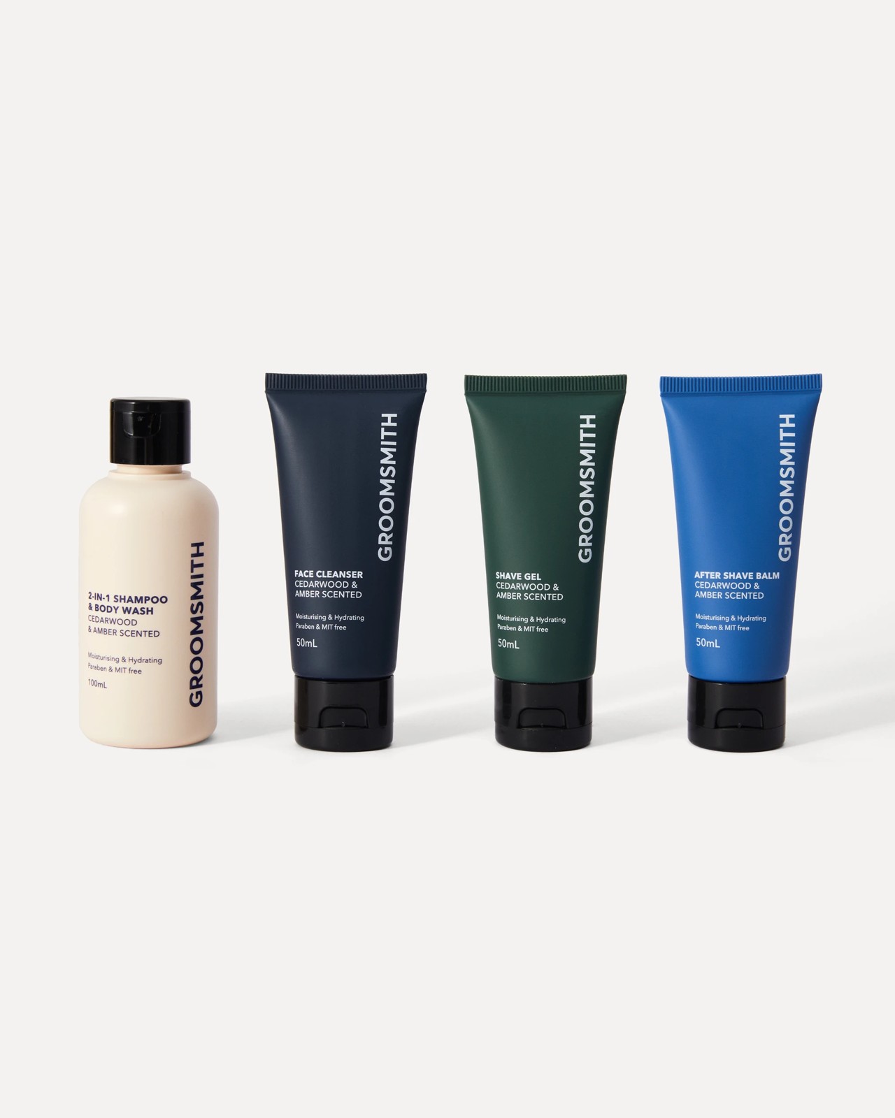 Groomsmith Men's 4 Piece Wash Pack - Cedarwood and Amber Scented 2 of 6