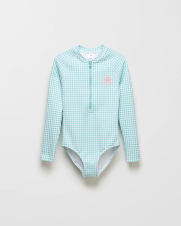 Long Sleeve Textured Swim Surfsuit