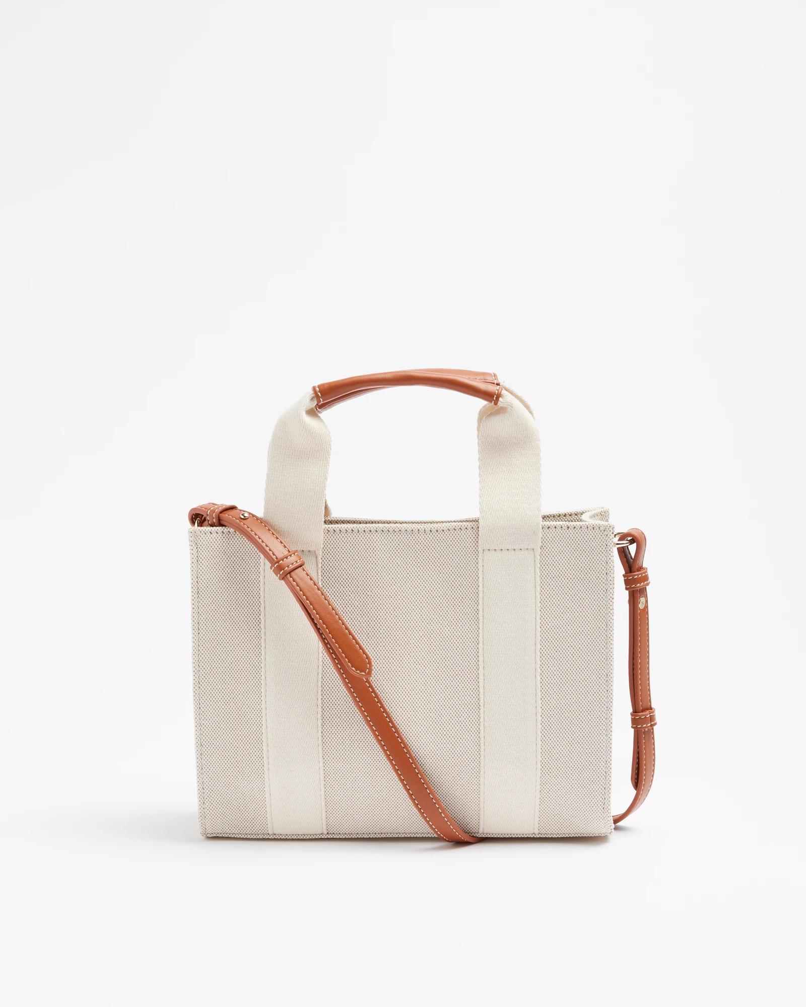 Mini Canvas Tote Bag Neutral Target Australia