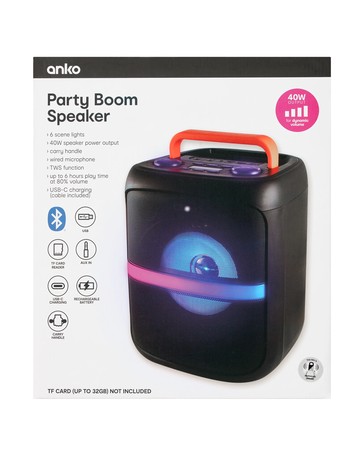 Anko 40W Party Boom Speaker