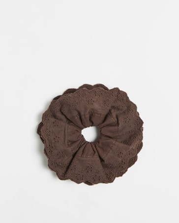 Large Broderie Scrunchie