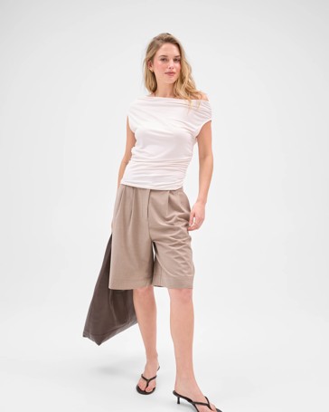 Lily Loves Drape Off Shoulder Top