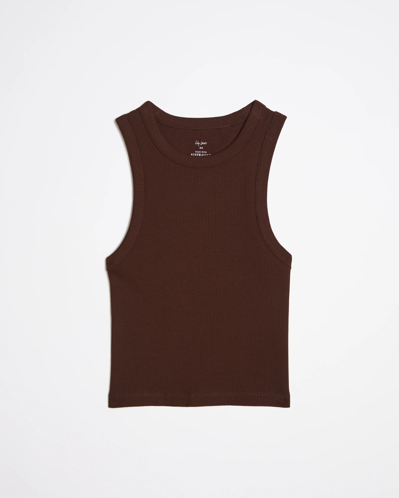 Australian Cotton Rib Racer Tank Top - Lily Loves 5 of 6