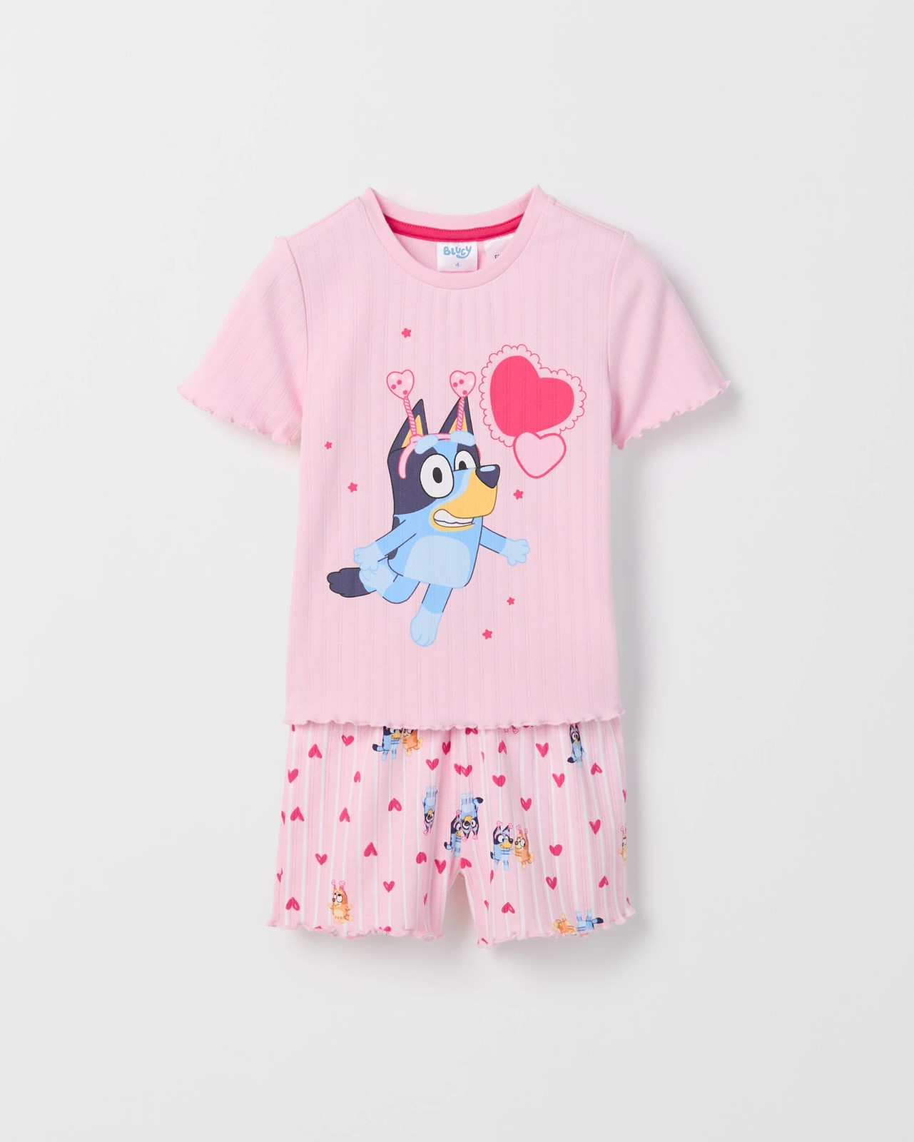 Bluey Australian Cotton Younger Girls Elevated Knit Pyjama Set 6 of 6