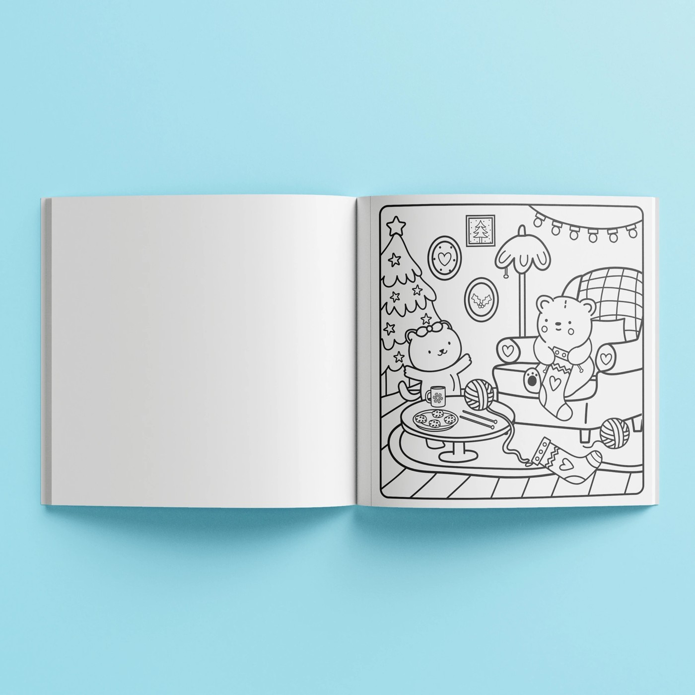 Sunny Vibes: Cosy Christmas Cute and Bold Colouring Book 2 of 3