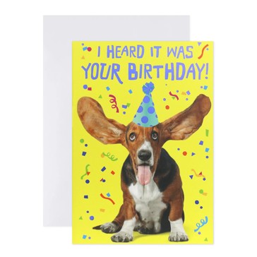 Connections from Hallmark Birthday Card - Big Ear Dog