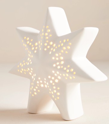 LED Ceramic Christmas Star