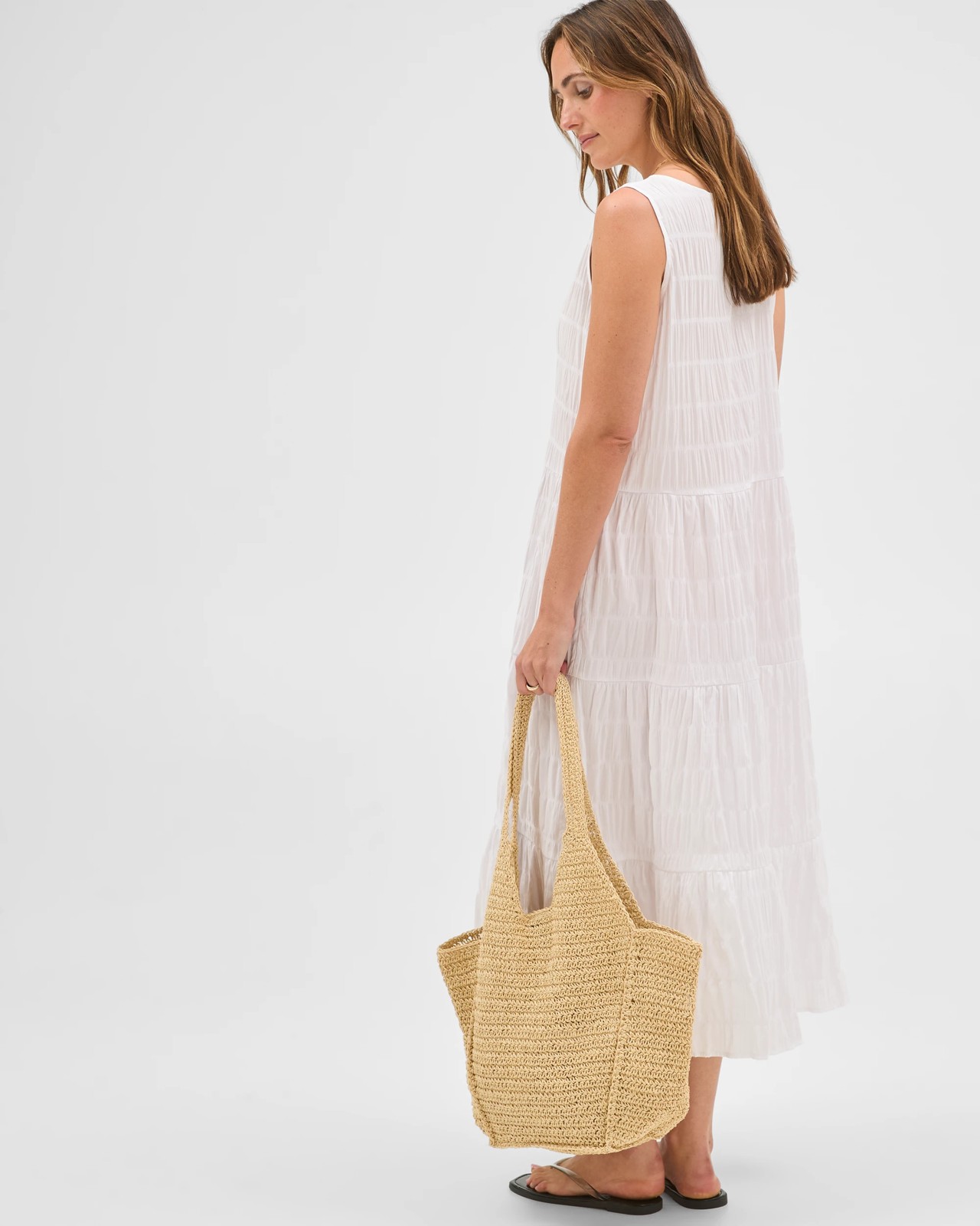Resort Button Through Maxi Dress - White 6 of 6