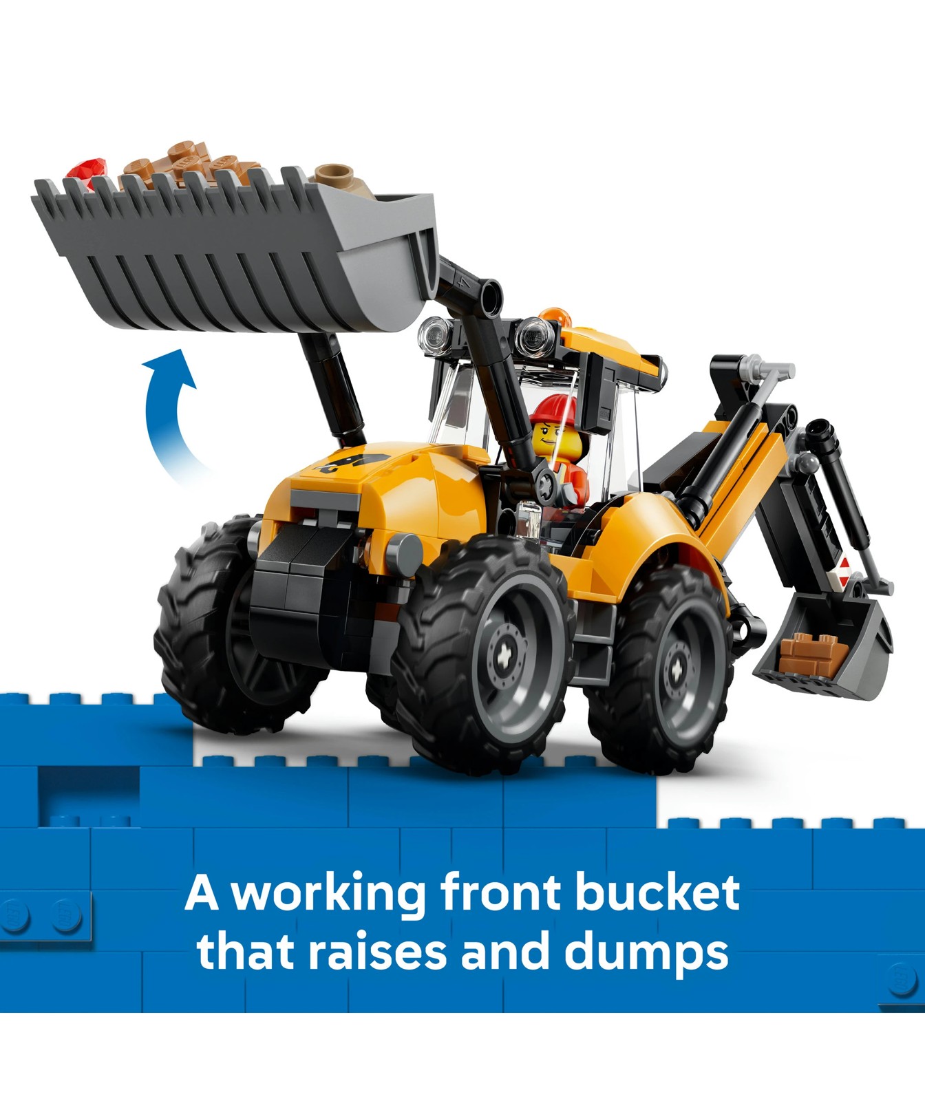 LEGO® City Yellow Backhoe Loader 60480 3 of 5