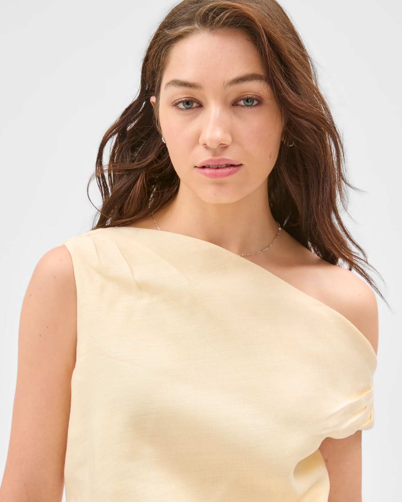 Lily Loves Off Shoulder Shirred Top - Butter 5 of 6
