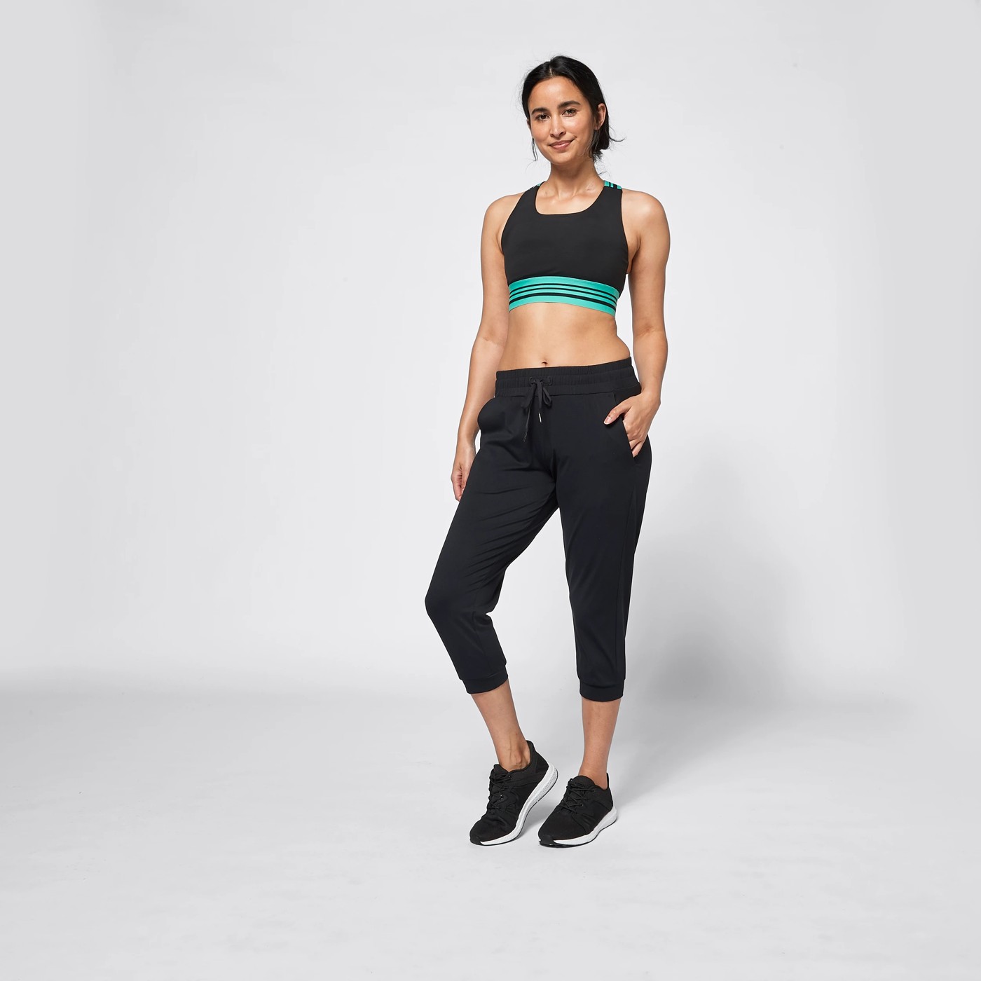 Active 3/4 Length Ribbed Crop Cuff Pants 6 of 6