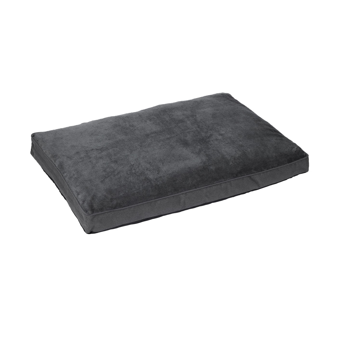 Pet Bed Rectangle Plush Top, Extra Large, Grey - Anko 4 of 5
