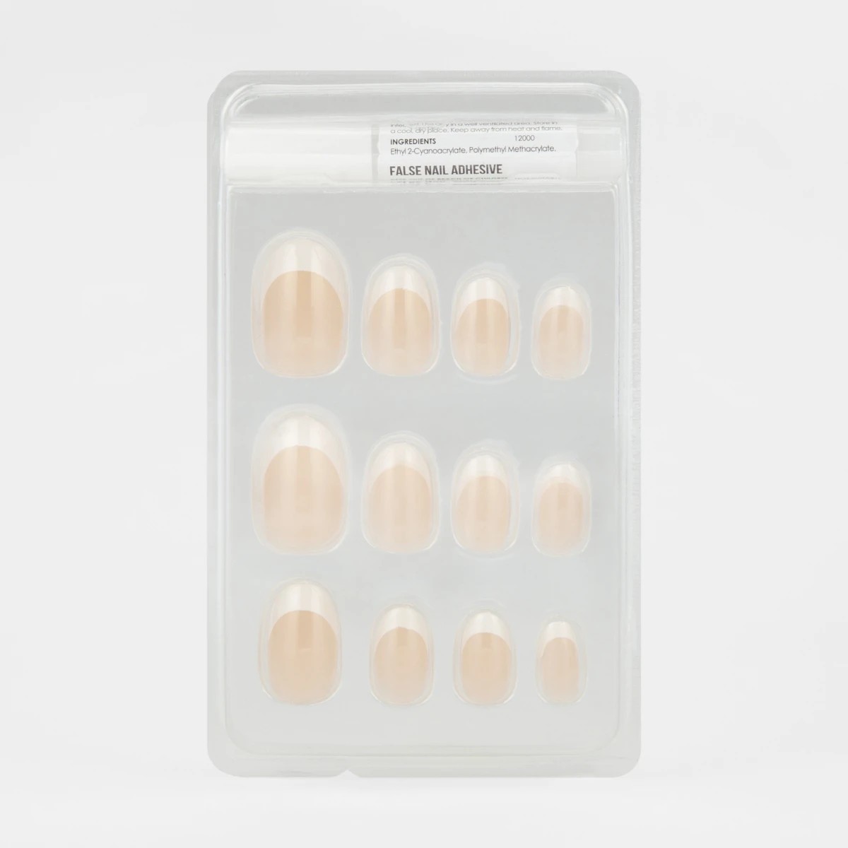 False Nails 24 Pack, Oval Shape, White - OXX Cosmetics | Target Australia