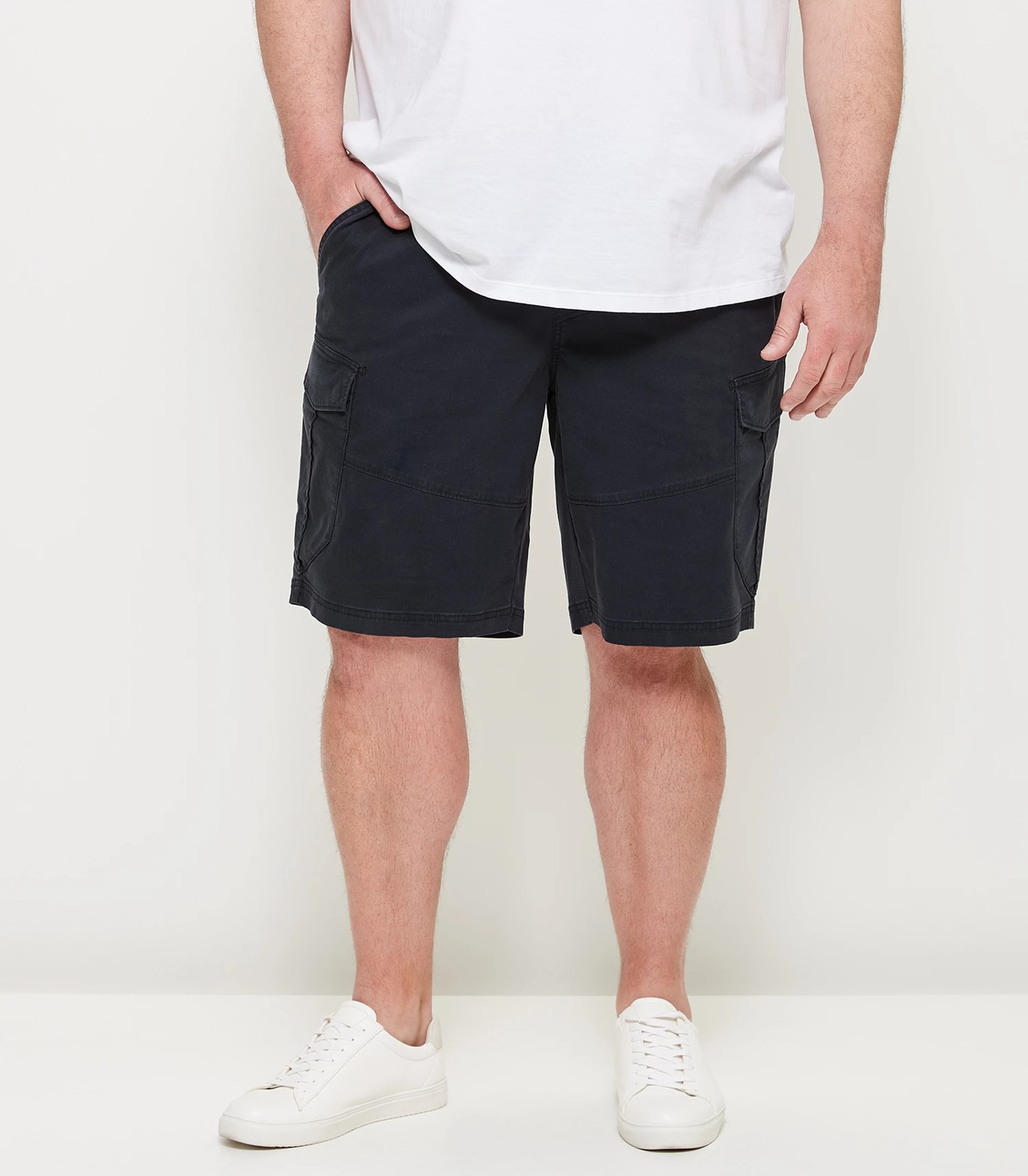 Man Plus Cargo Shorts - Washed Black | Target Australia