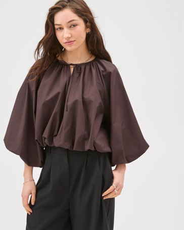 Lily Loves Long Balloon Sleeve Top