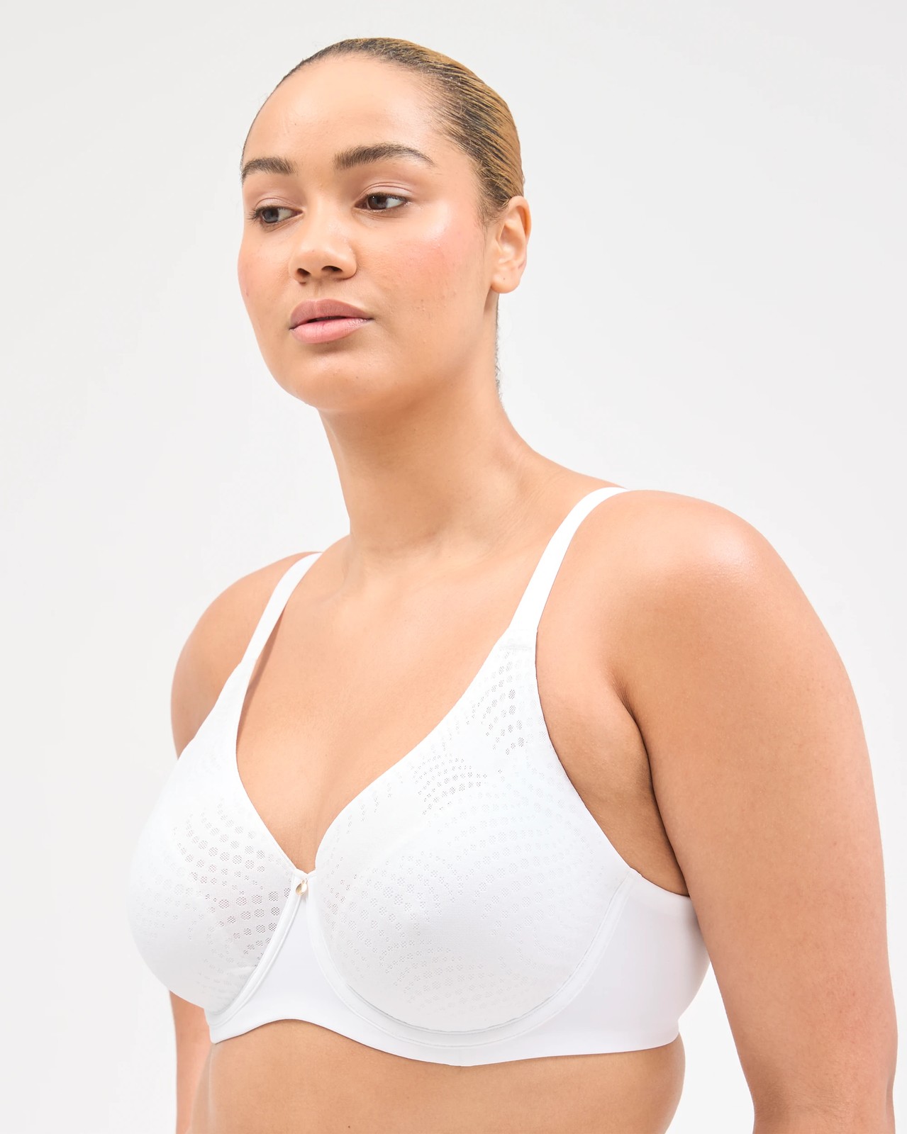Lace Minimiser Underwire Bra - White 2 of 5