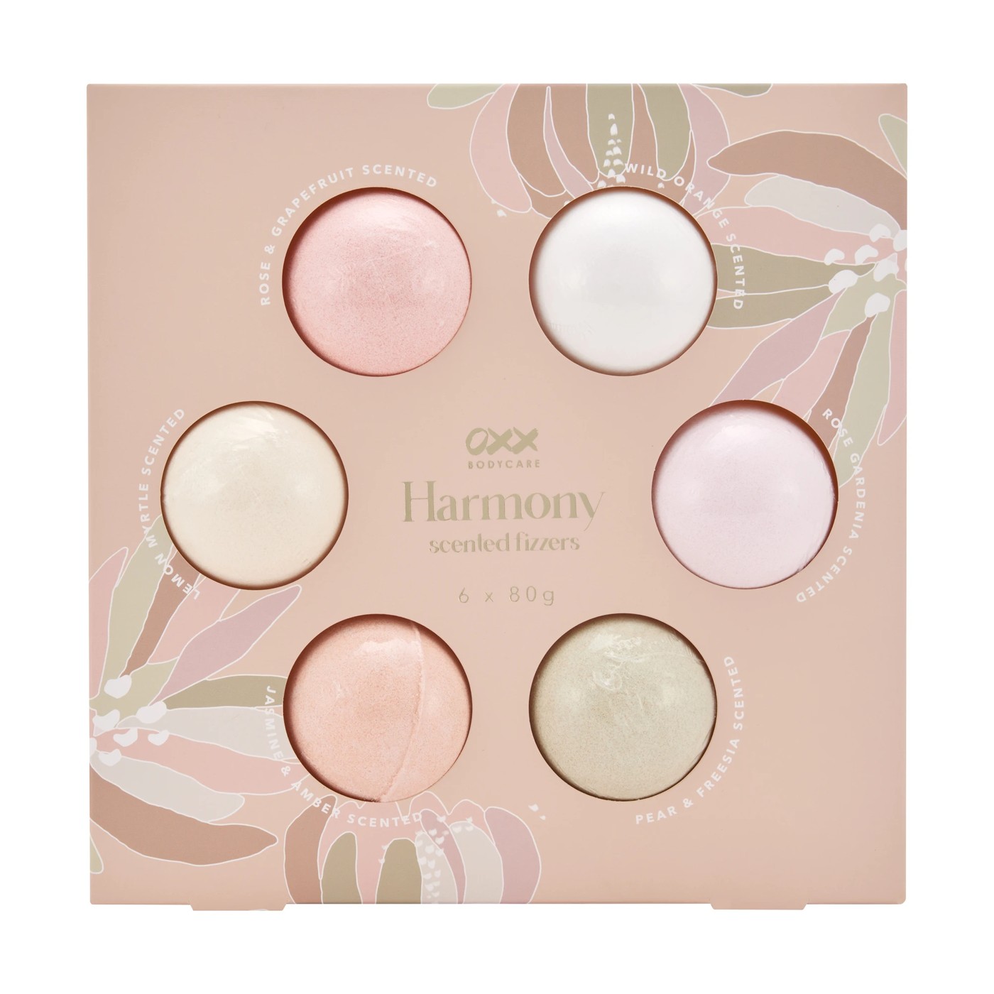 6 Pack Harmony Scented Fizzers OXX Bodycare Target Australia