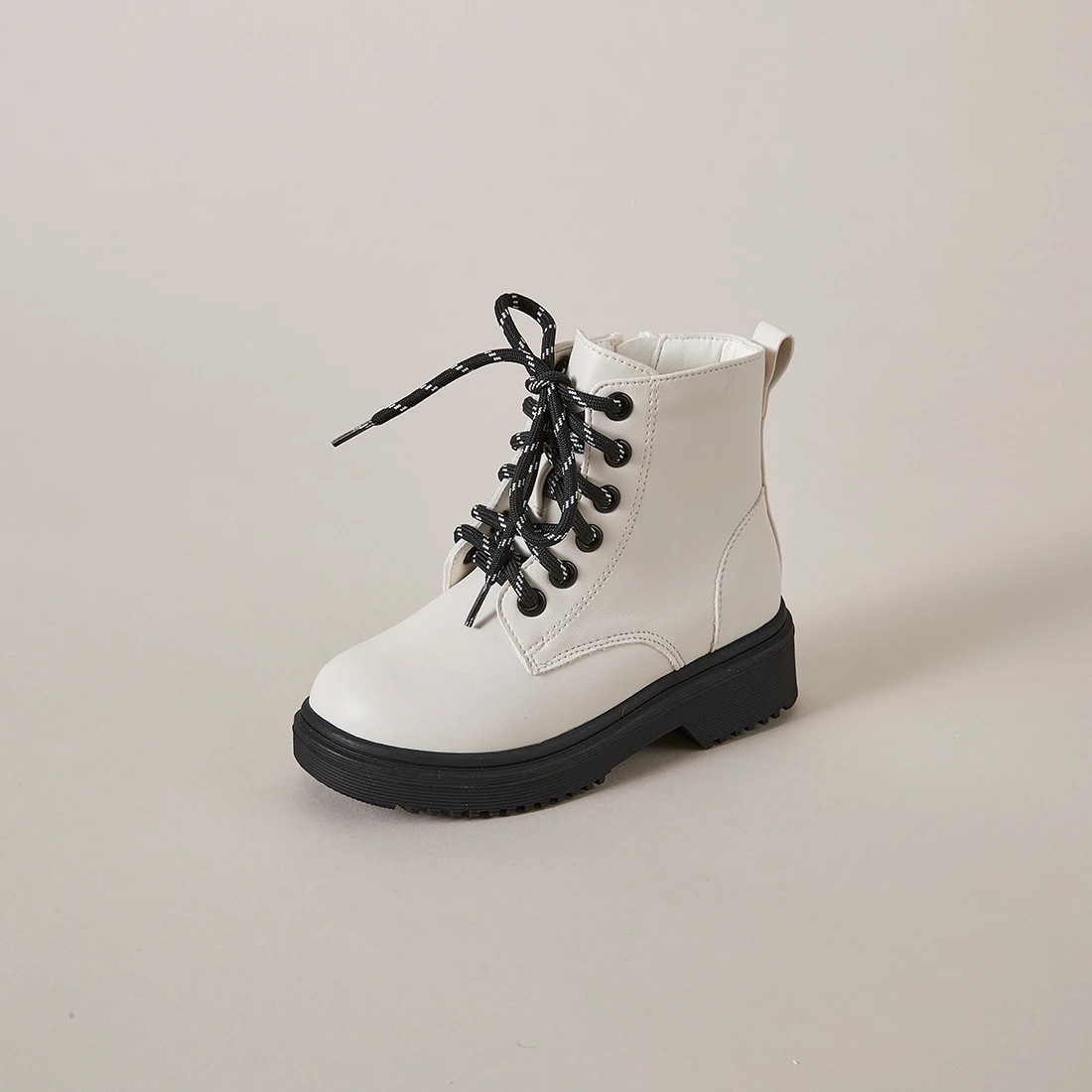 Kids white hot sale combat boots