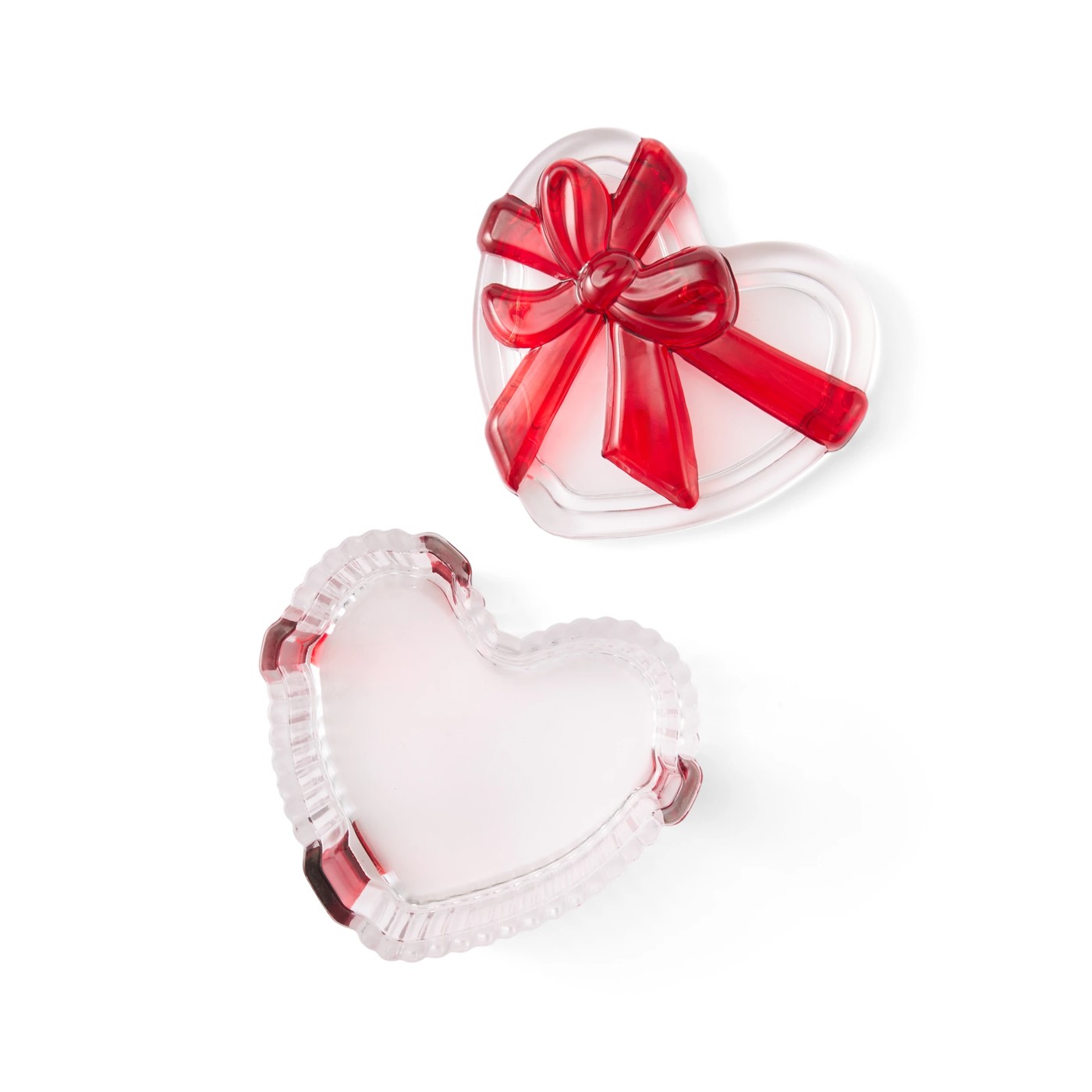 Anko Christmas Glass Heart Trinket Box 6 of 6
