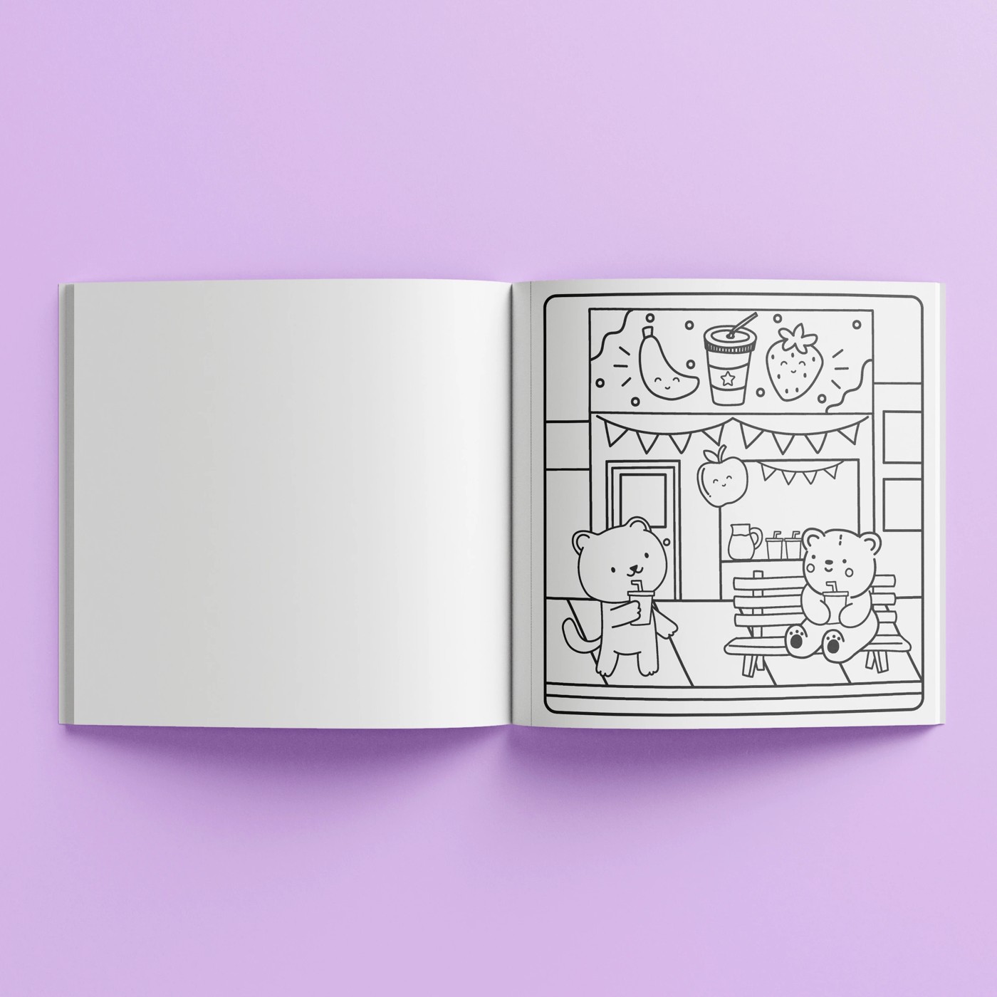 Sunny Vibes: Retail Therapy Cute & Bold Colouring Book 3 of 5