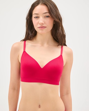 Lily Loves Seamfree Embossed Wirefree T-Shirt Crop Bra