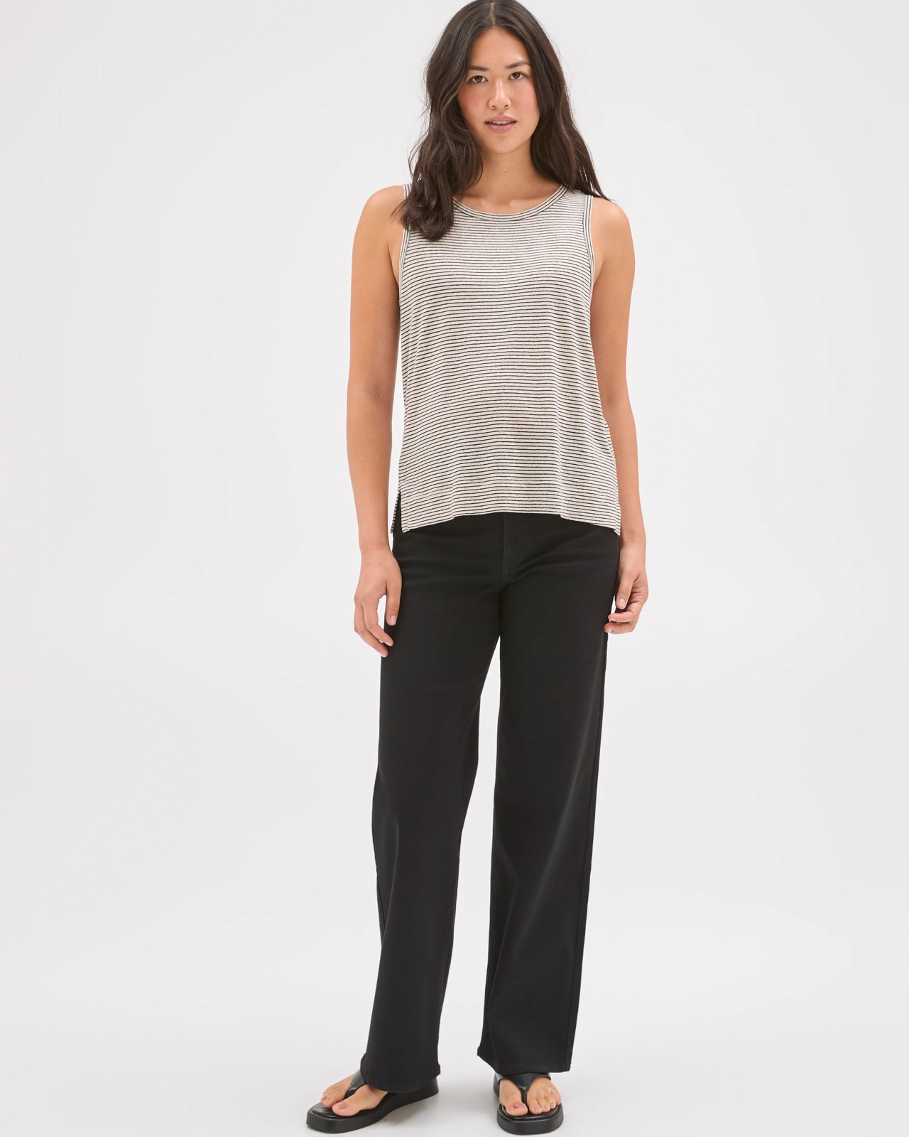 Shape Your Body Wide Leg Denim Jeans 2 of 5