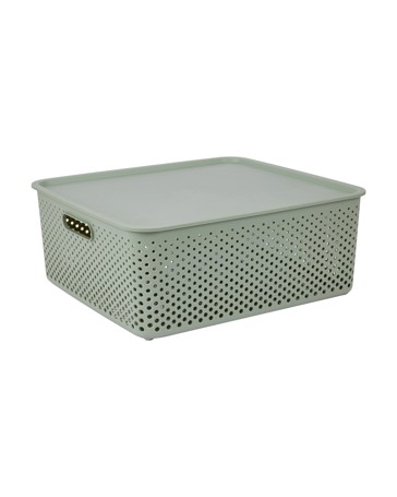 Anko 19L Dot Container - Green