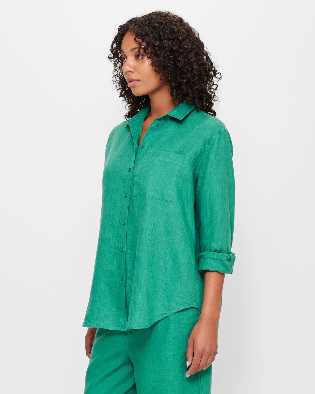 European Linen Long Sleeve Shirt | Target Australia