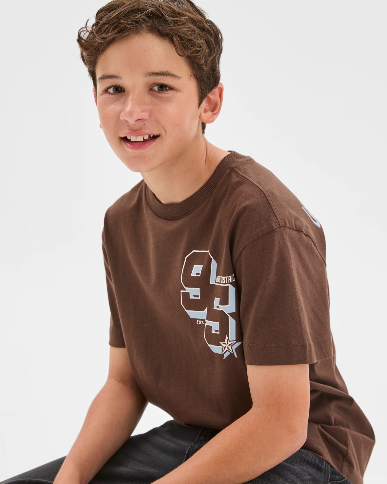 Australian Cotton Short Sleeve T-Shirt - Brown 4 of 5