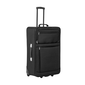 72cm 2 Wheels Basic Soft Case, Black - Anko