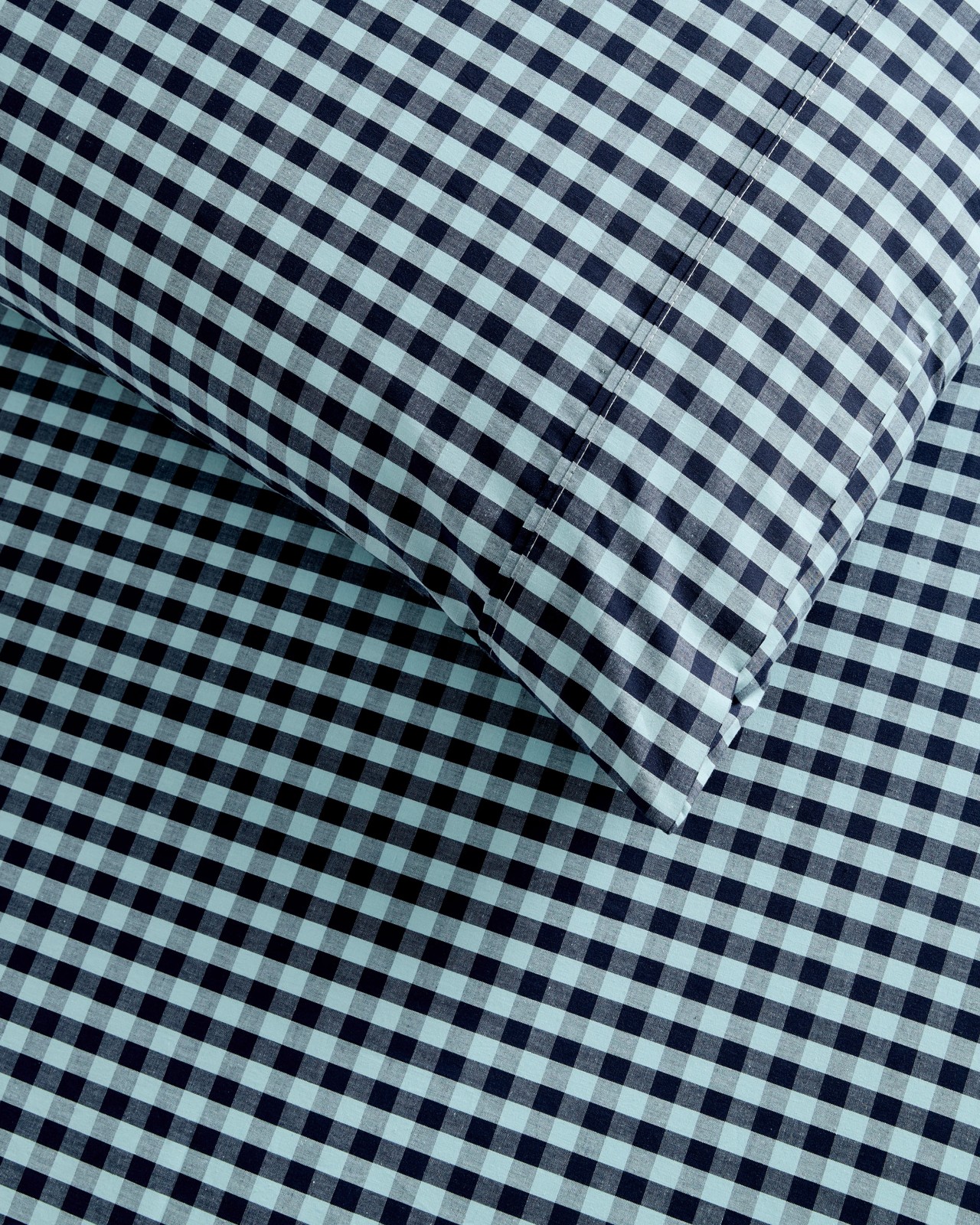 Grayson Gingham Australian Cotton Fitted Sheet Set 2 of 5