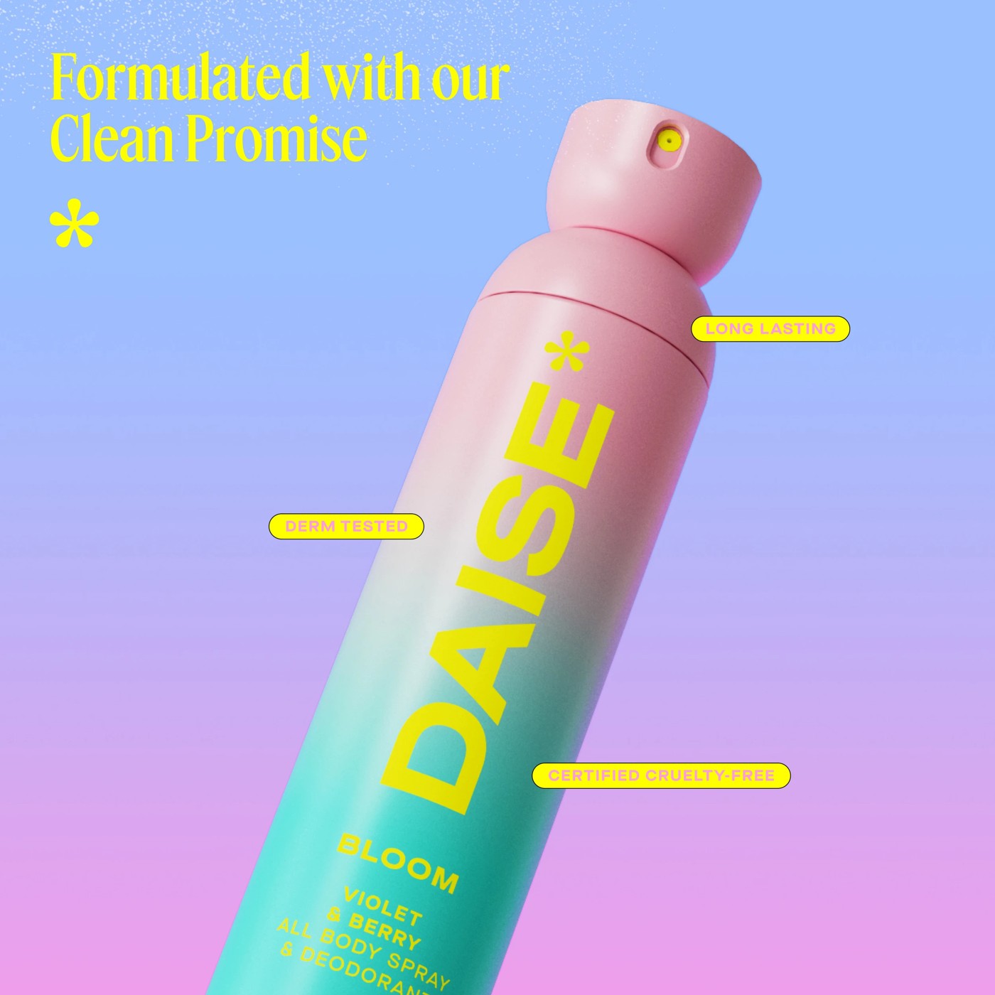 DAISE Bloom All Body Spray & Deodorant 120ml - Violet and Berry 4 of 5
