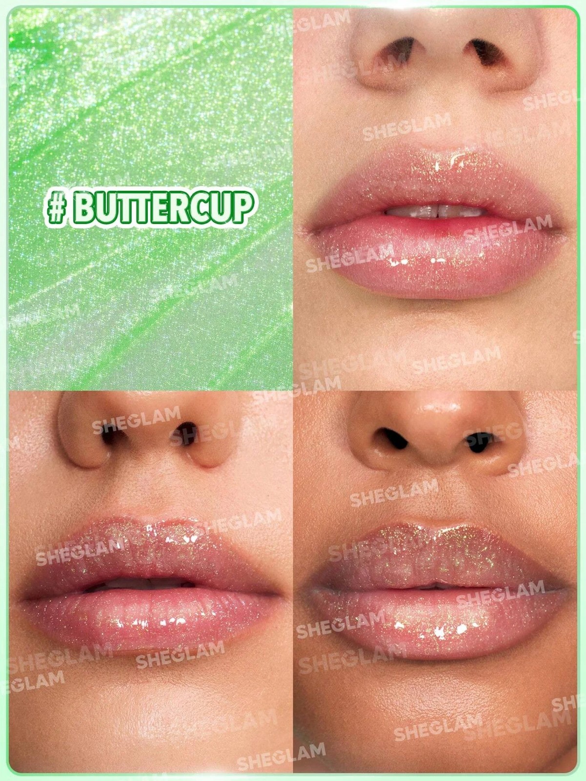 The Powerpuff Girls x SHEGLAM Super Trio Lip Gloss - Buttercup 5 of 6