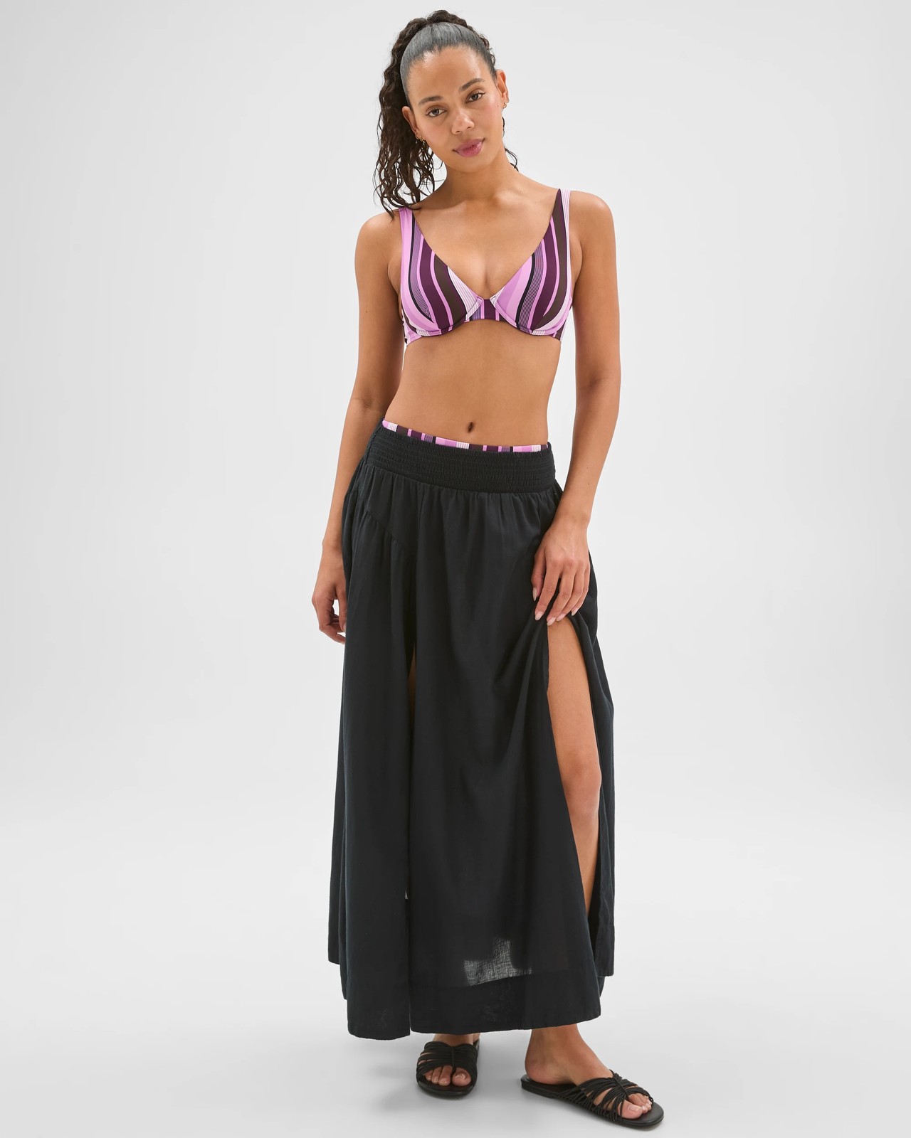 Shape Your Body V-Neck Underwire Swim Bikini Top - Dopamine 2 of 6