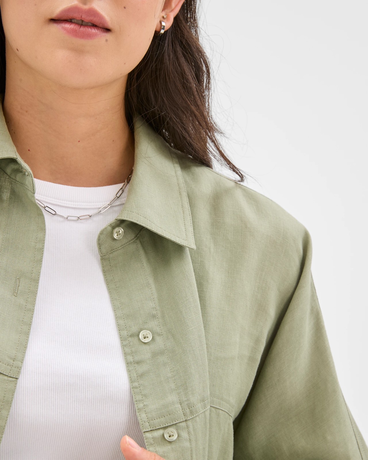 European Linen Long Sleeve Shirt 4 of 5