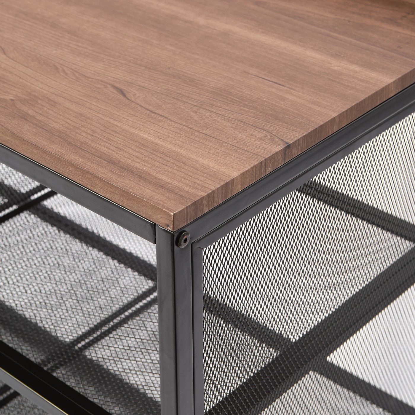 Anko Metal and Walnut Look Shoe Rack 5 of 5