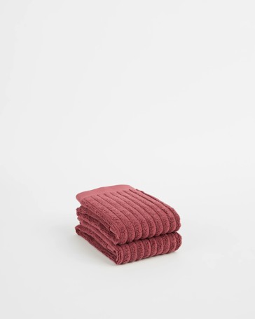 Dylan Australian Cotton Rib 2 Pack Hand Towel
