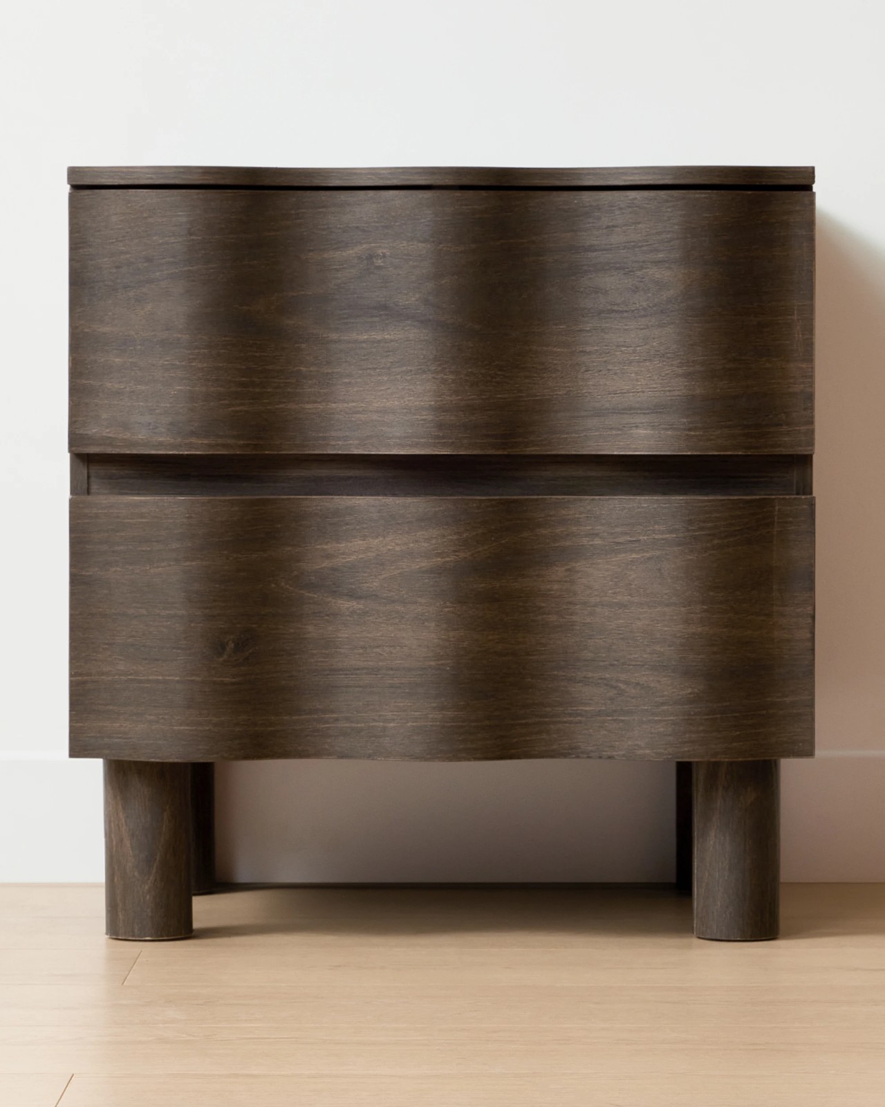 Anko Ripple 2 Drawer Bedside Table - Walnut 4 of 6