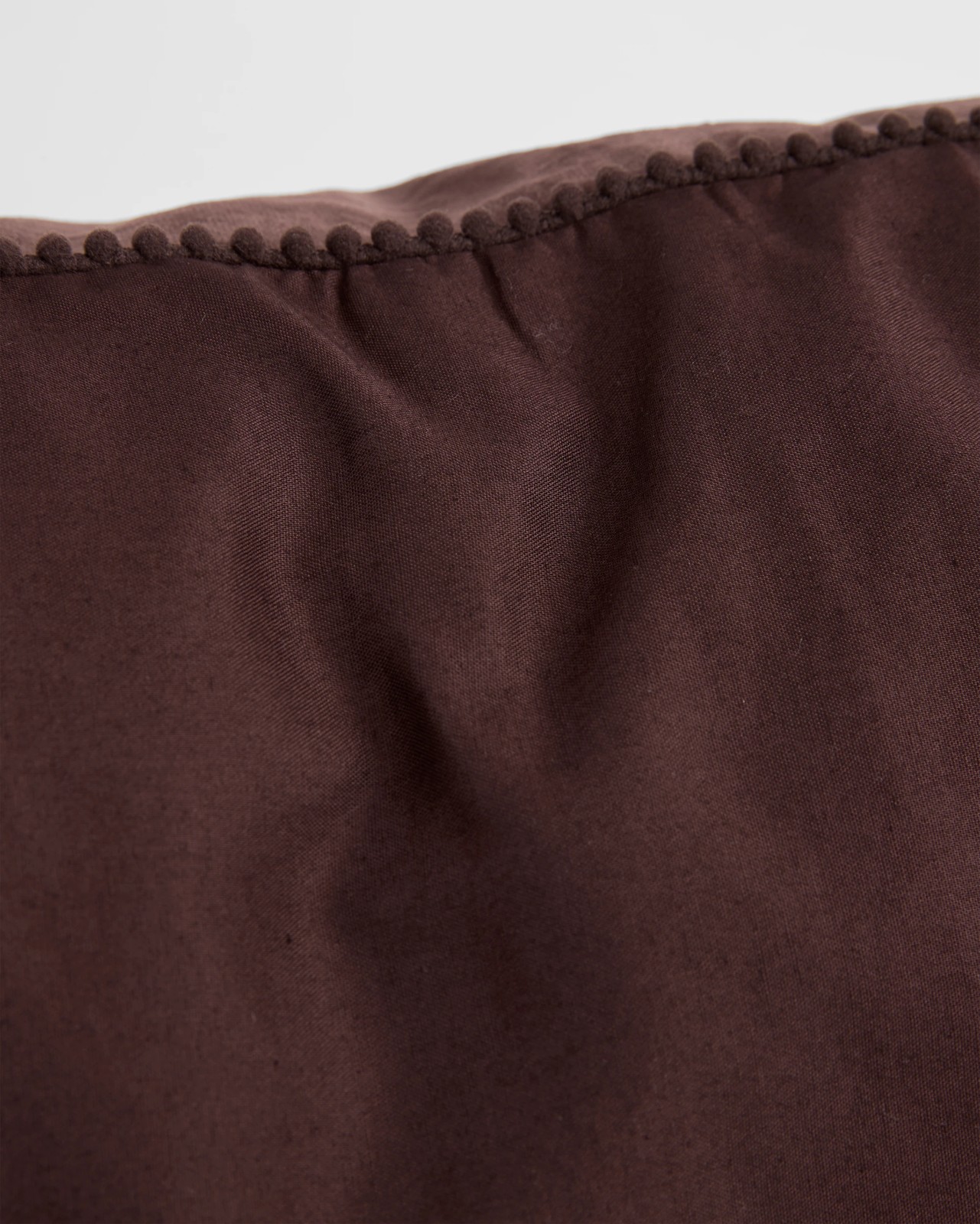 Lacy Velvet Quilt Cover Set - Chocolate 4 of 5