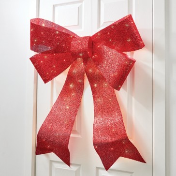 Anko Battery Operated LED Light Up Door Bow