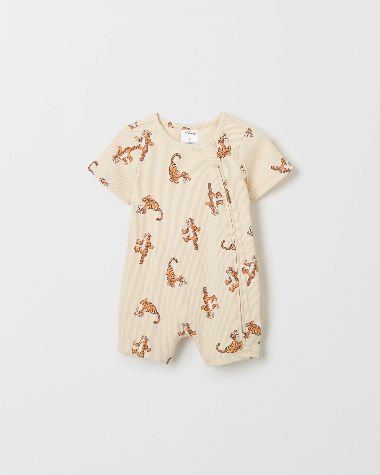 Licensed Disney Organic Cotton 2 Pack Baby Romper - Winnie Gardenia 3 of 4