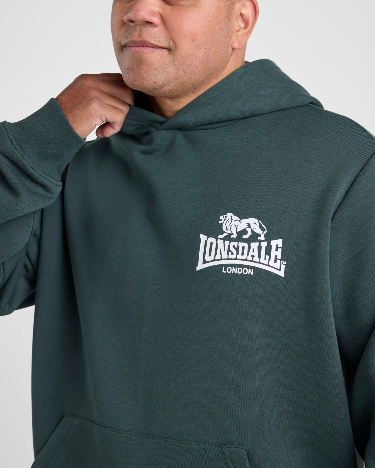 Lonsdale London Plus Sport Hoodie - Kelp 3 of 5
