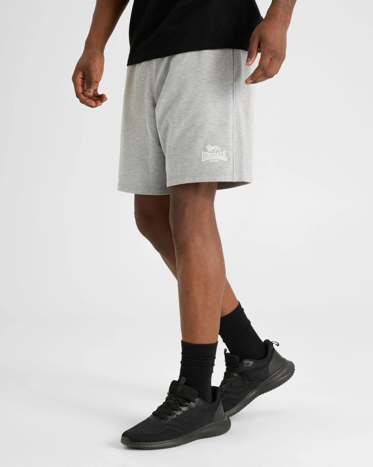 Lonsdale London Original Track Shorts - Grey Marle 5 of 6