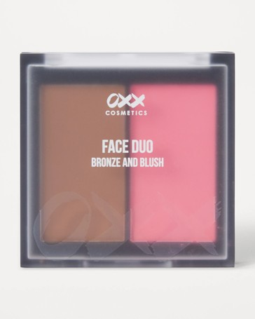 OXX Cosmetics Face Duo: Matte Bronze and Blush Duo - Medium Bronze and Pop Pink