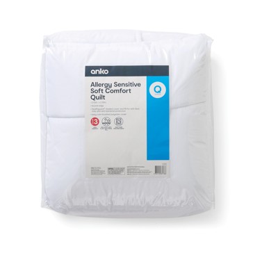 High Warmth Soft Comfort Quilt, Queen Bed - Anko