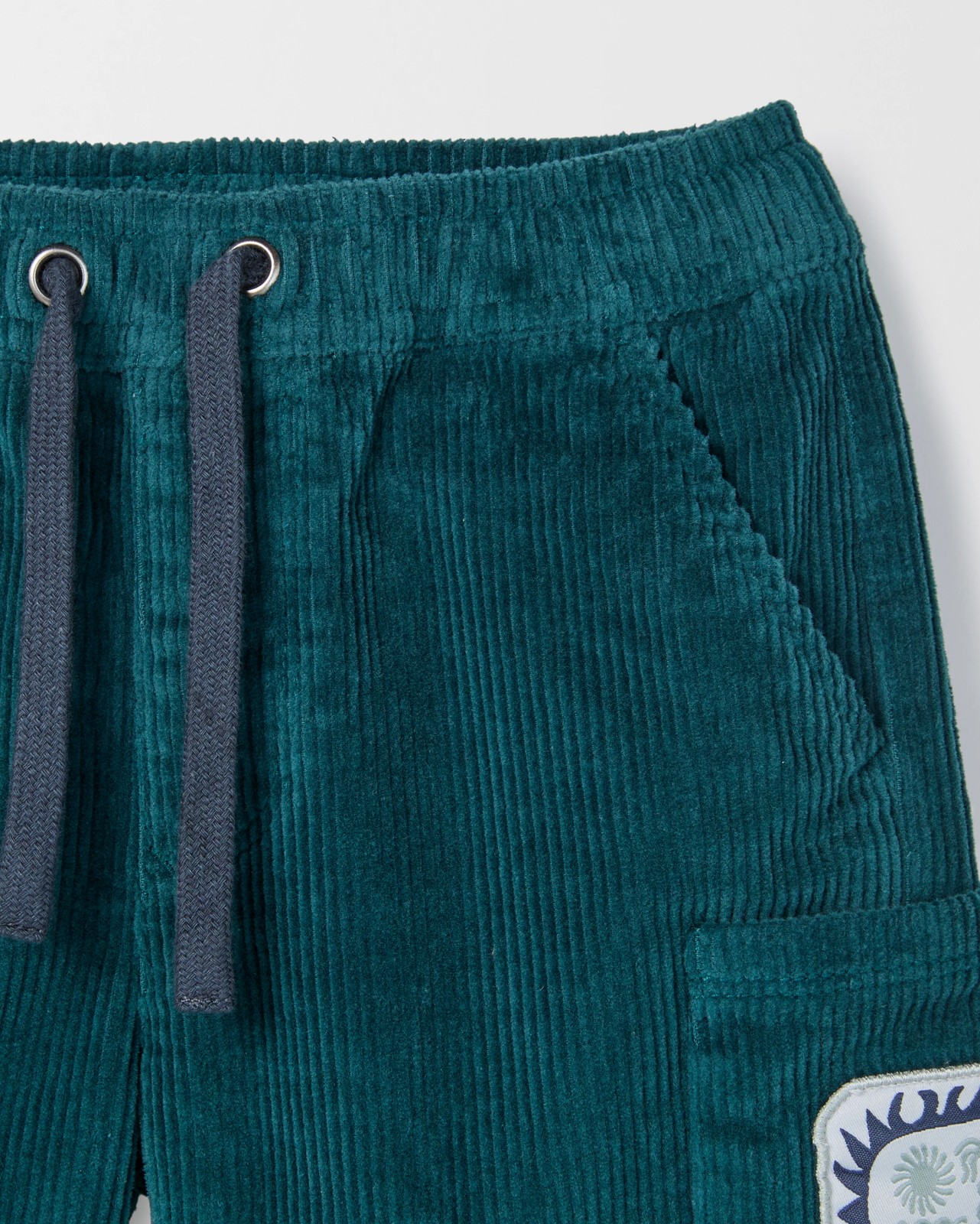 Australian Cotton Corduroy Shorts - Green 2 of 2