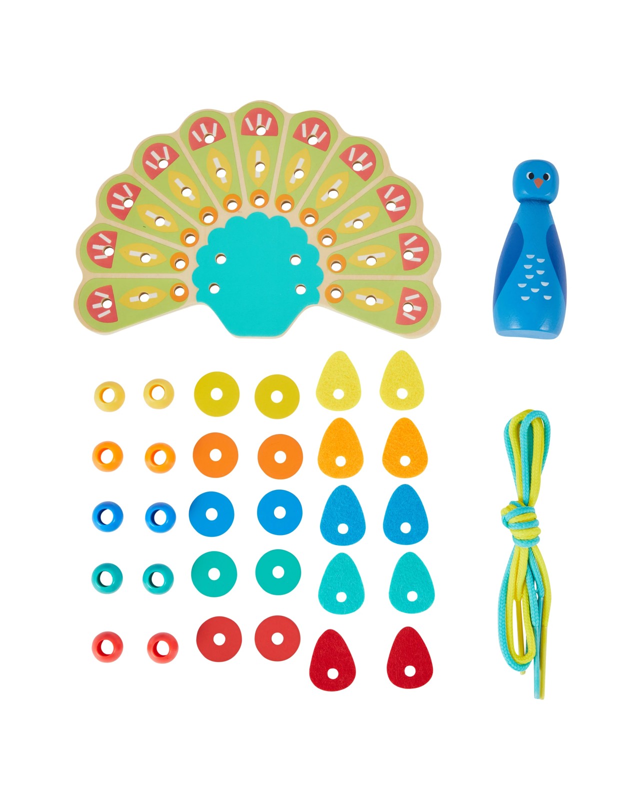 Anko 34 Pieces Wooden Threading Toy 3 of 5