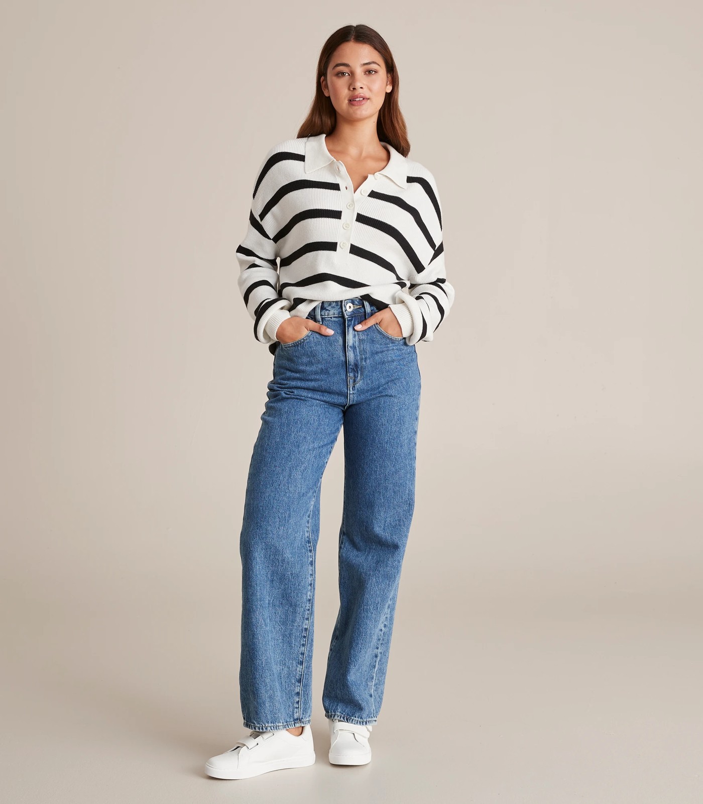 Lily Loves Knitted Polo Jumper 6 of 6