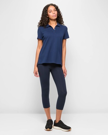 Active Australian Cotton 3/4 Length Stretch Leggings